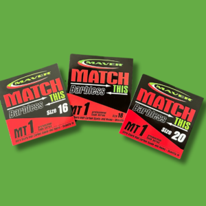 Haczyki Maver MT1 bezzadziorowe z łopatką