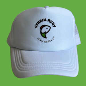 Czapki bawełniane białe StrefaRyby